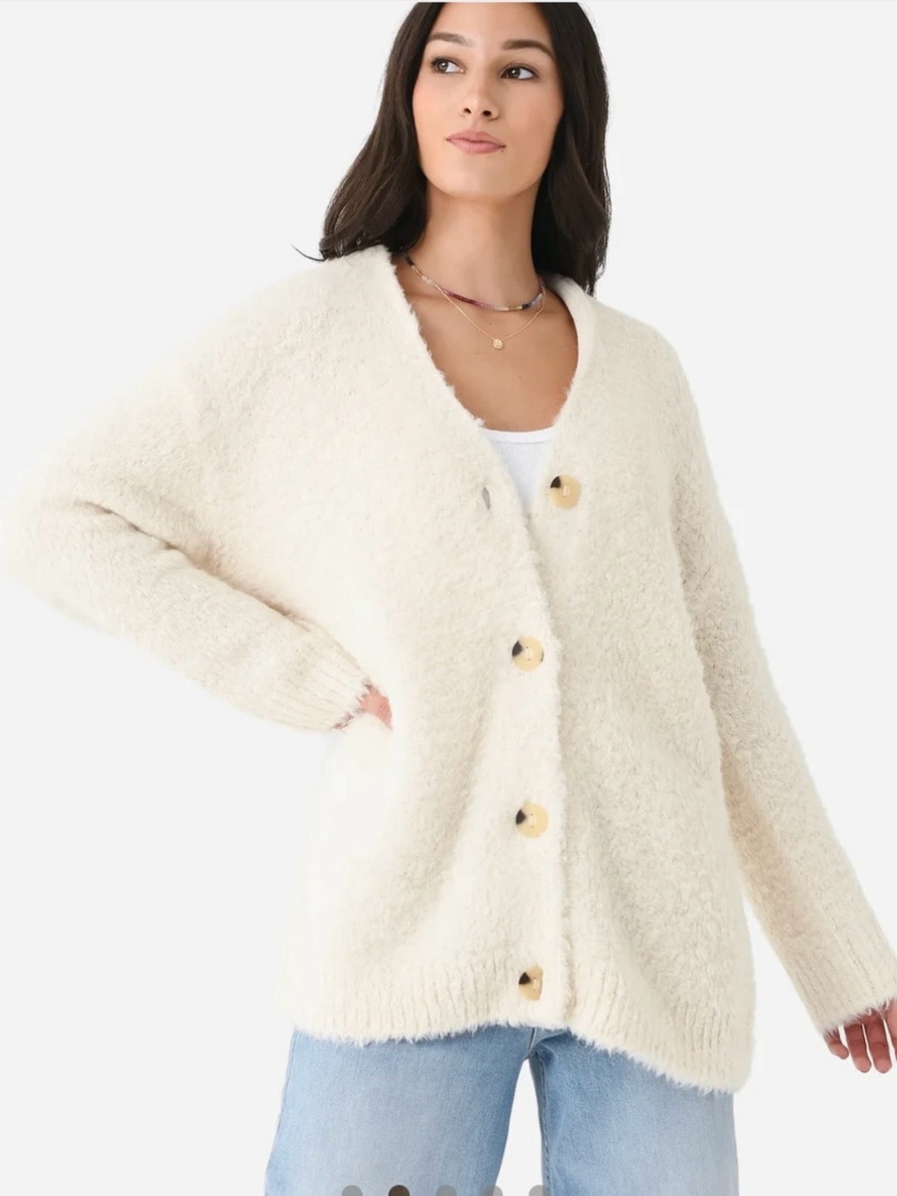 VINCE Women’s Oversized Teddy Cardigan size XS  color Off White